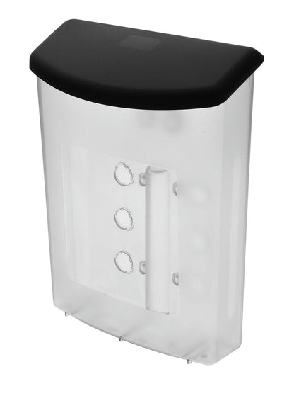 8.5"W x 11"H Outdoor Flyer Holder Wall Brochure Box with Black Lid