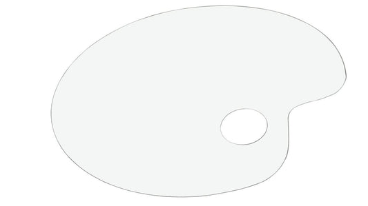 Acrylic Paint Palette 9"W Mixing Tray with Thumb Hole