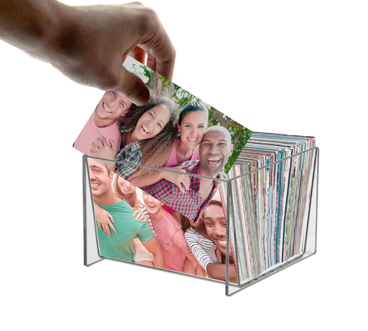 Acrylic Photo Bin for 5" x 7" Artwork and Photographs