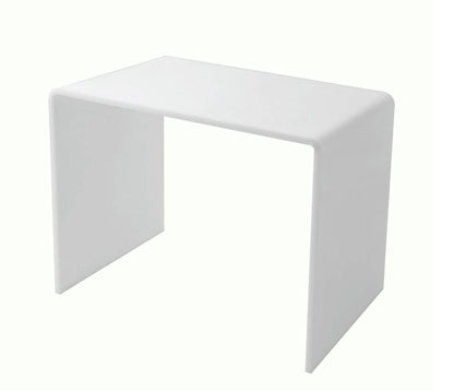 10.25" x 6" Riser Display Stand White Acrylic Showcase Platform