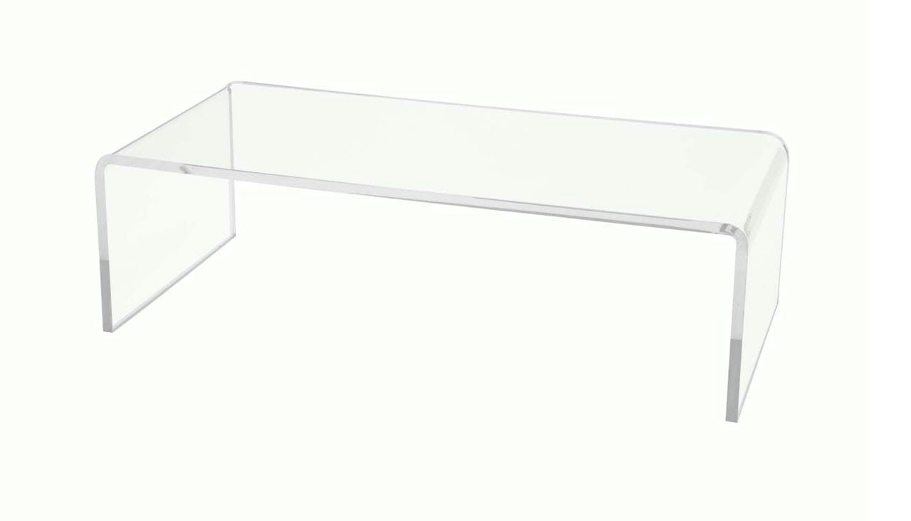 Clear Acrylic Display Riser 10" Long Showcase Retail Stand