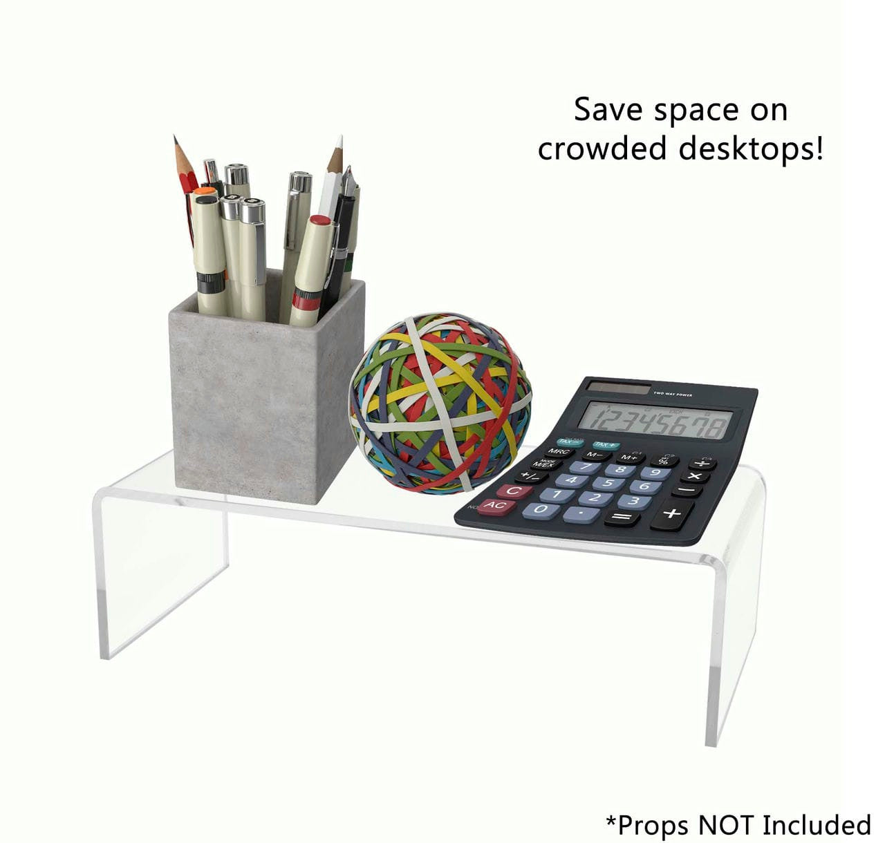 Clear Acrylic Display Riser 10" Long Showcase Retail Stand