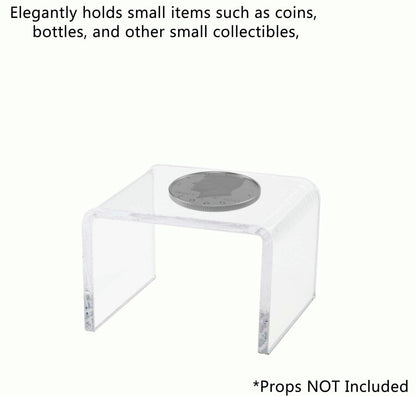 Clear Acrylic Display Riser 3" Showcase Retail Stand