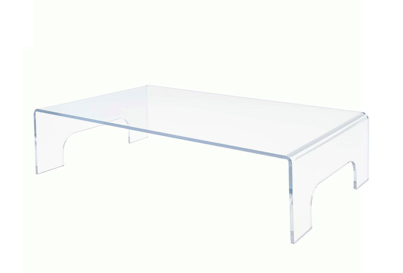 Clear acrylic tray sixteen inches wide