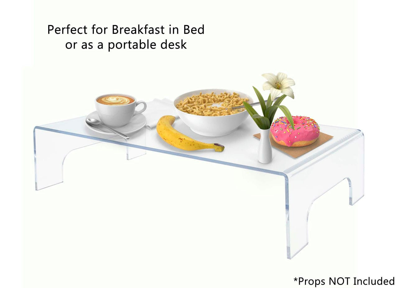 Perfect for breakfast in bed or as a portable desk four inches high