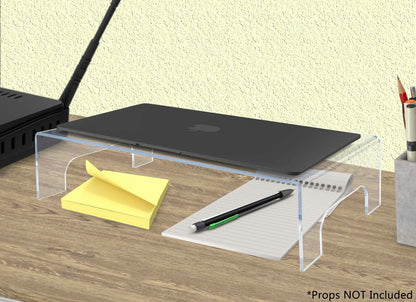 Save space on desks and tabletops computer riser