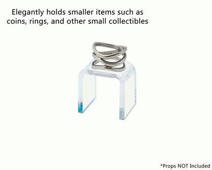 Elegantly holds smaller items such as coins rings and other small collectibles