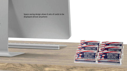 6 Pocket Business or Gift Card Holder Tiered Display