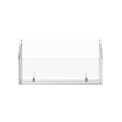 Business Card Holder Trough Style Clear Countertop Extra Capacity