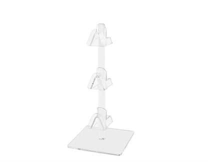 Sunglasses Eyewear Three Pair Tabletop Display Stand Square Base