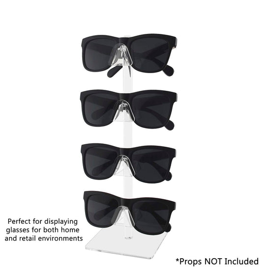 Eyewear Display Stand Sunglasses 4 Pair Tabletop with Square Base
