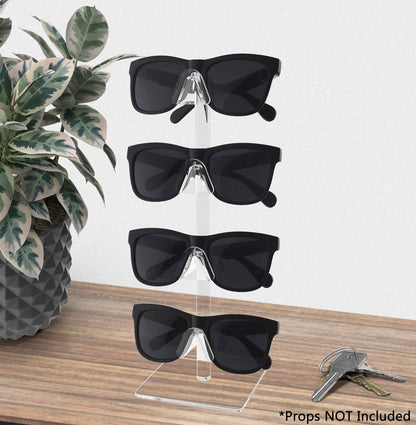 Eyewear Display Stand Sunglasses 4 Pair Tabletop with Square Base