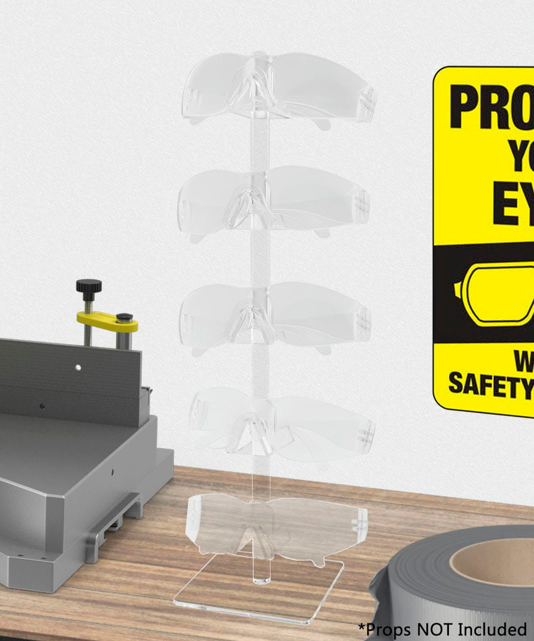 Five Tier Sunglasses Eyeglasses square stand