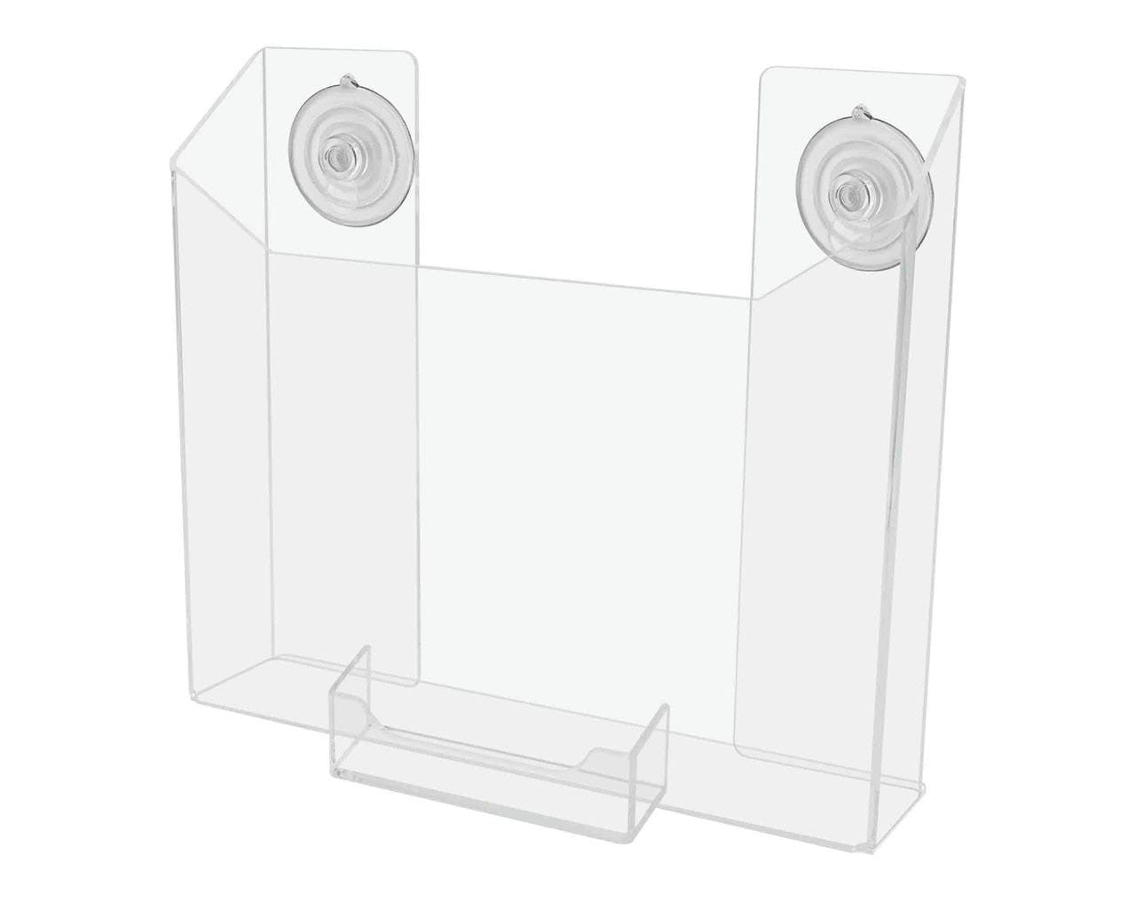 Suction Cup 8.5"W Catalog Holder with Card Pocket