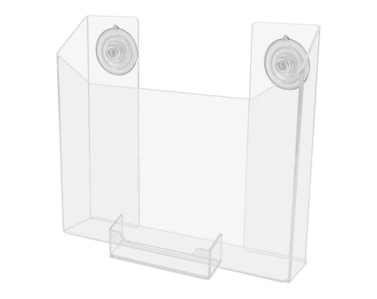 Suction Cup 8.5"W Catalog Holder with Card Pocket