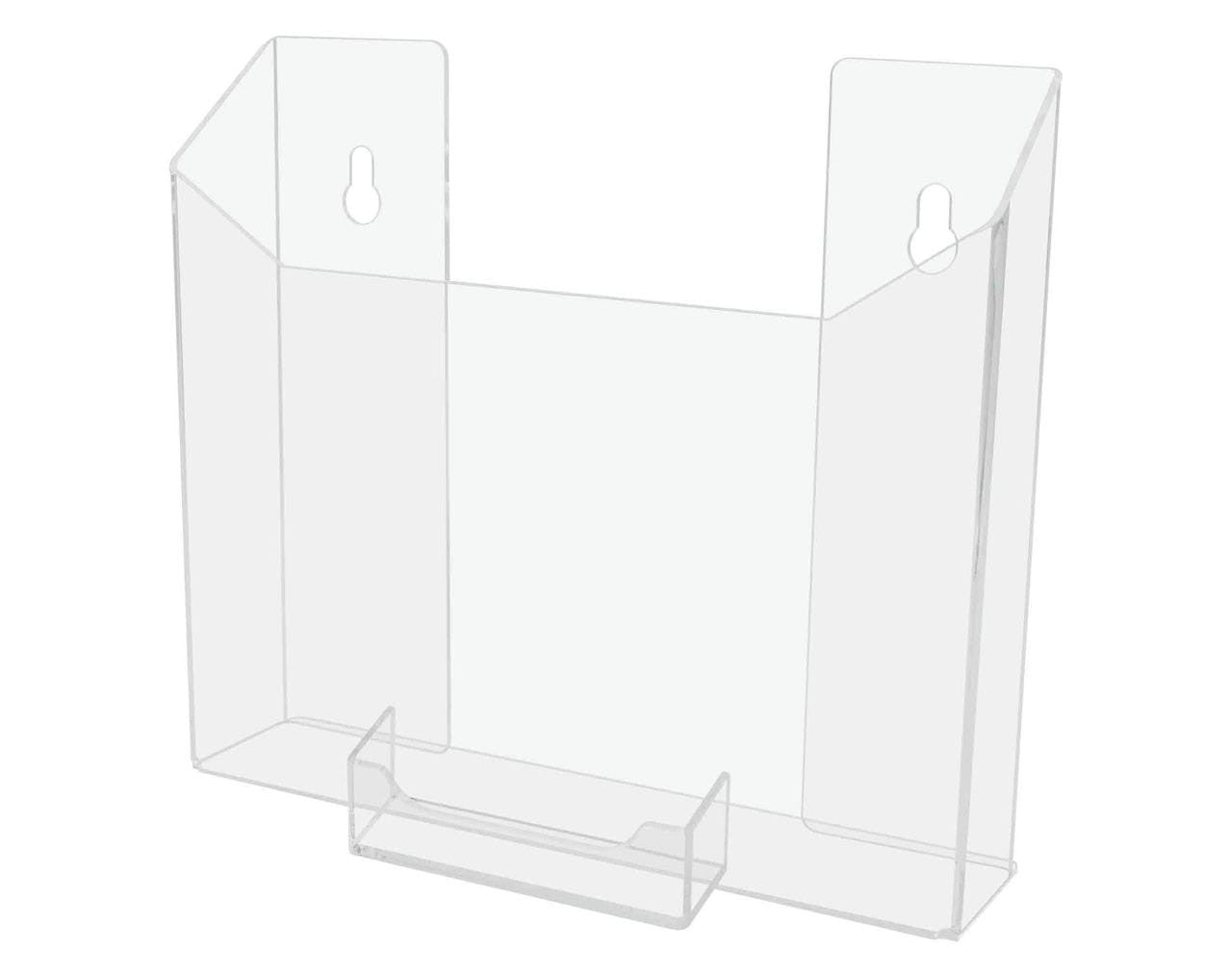 Flyer Holder 8.5"W Literature Display with Business Card Pocket