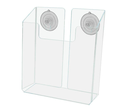 Suction Cup 6"W Bifold Brochure Holder Window Mount