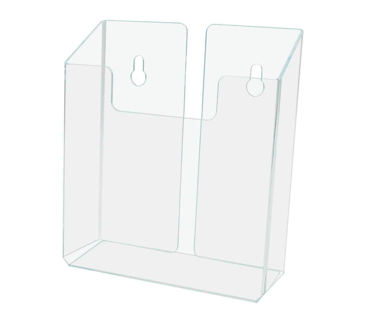 Six Inch Wide Bi Fold Literature Pamphlet Holder