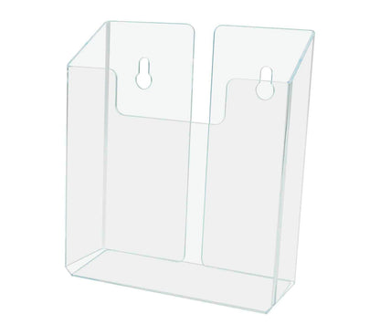 Six Inch Wide Bi Fold Literature Pamphlet Holder