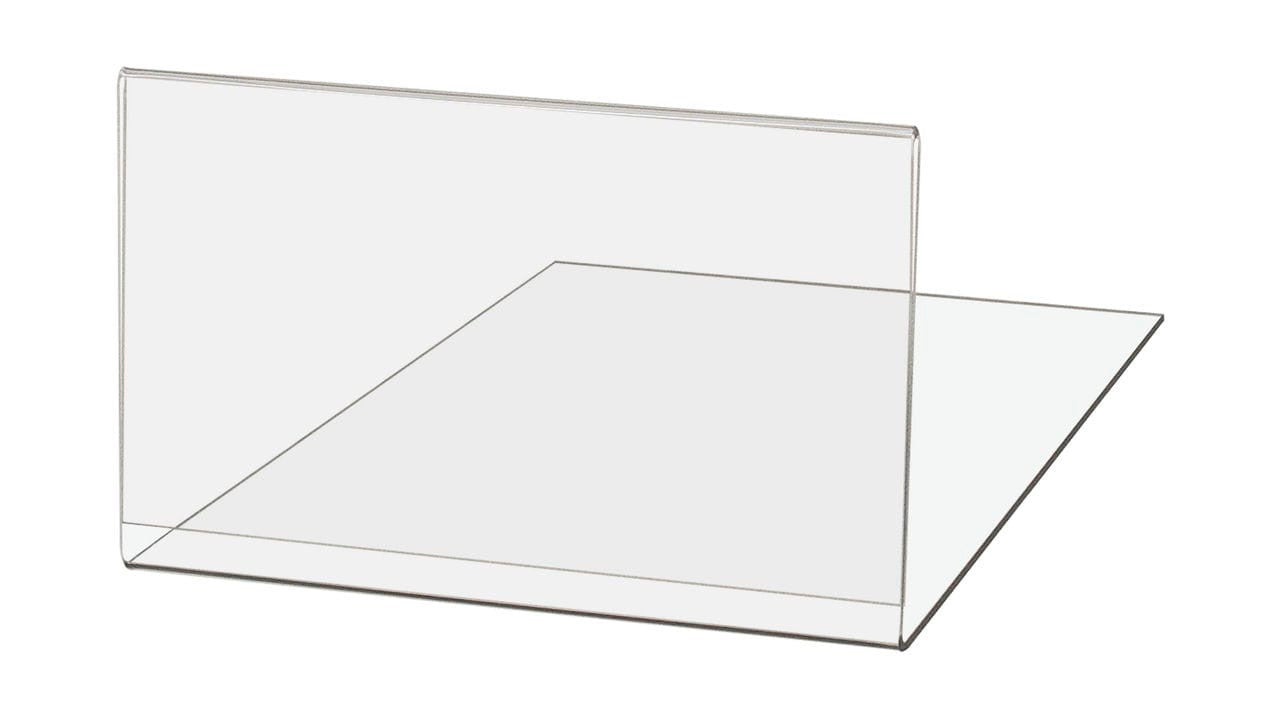 7"W x 5"H UPC Label Shelving Sign Retail Price QR Code Holder