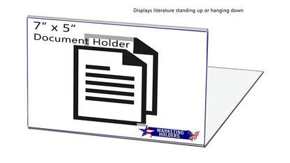 7"W x 5"H UPC Label Shelving Sign Retail Price QR Code Holder