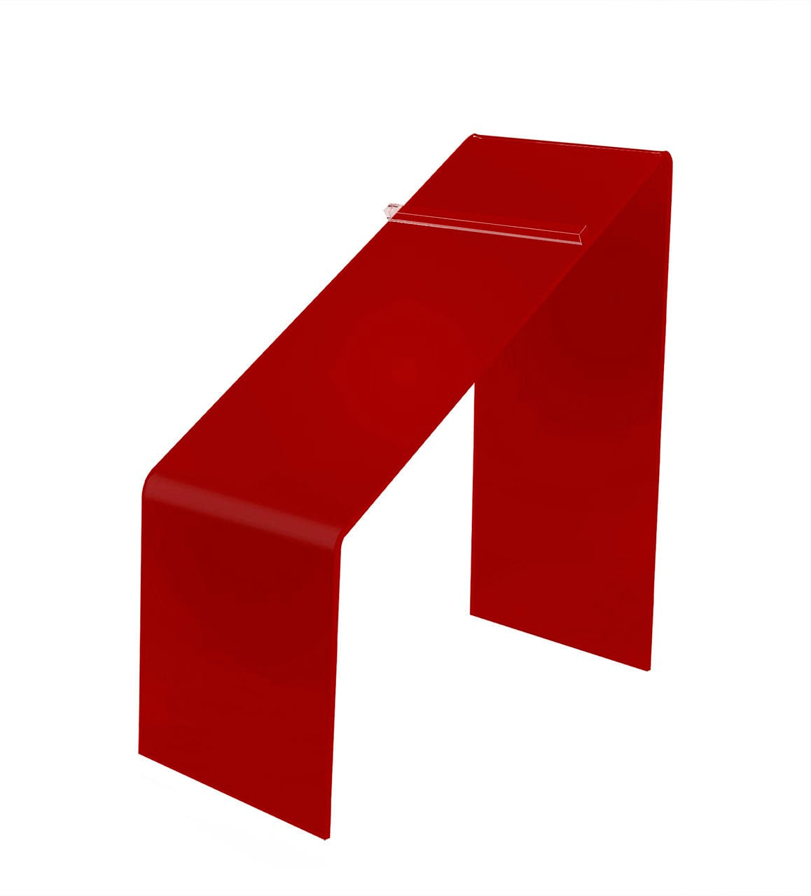 Red Shoe Riser 9"H Slanted Footwear Pedestal Display Stand