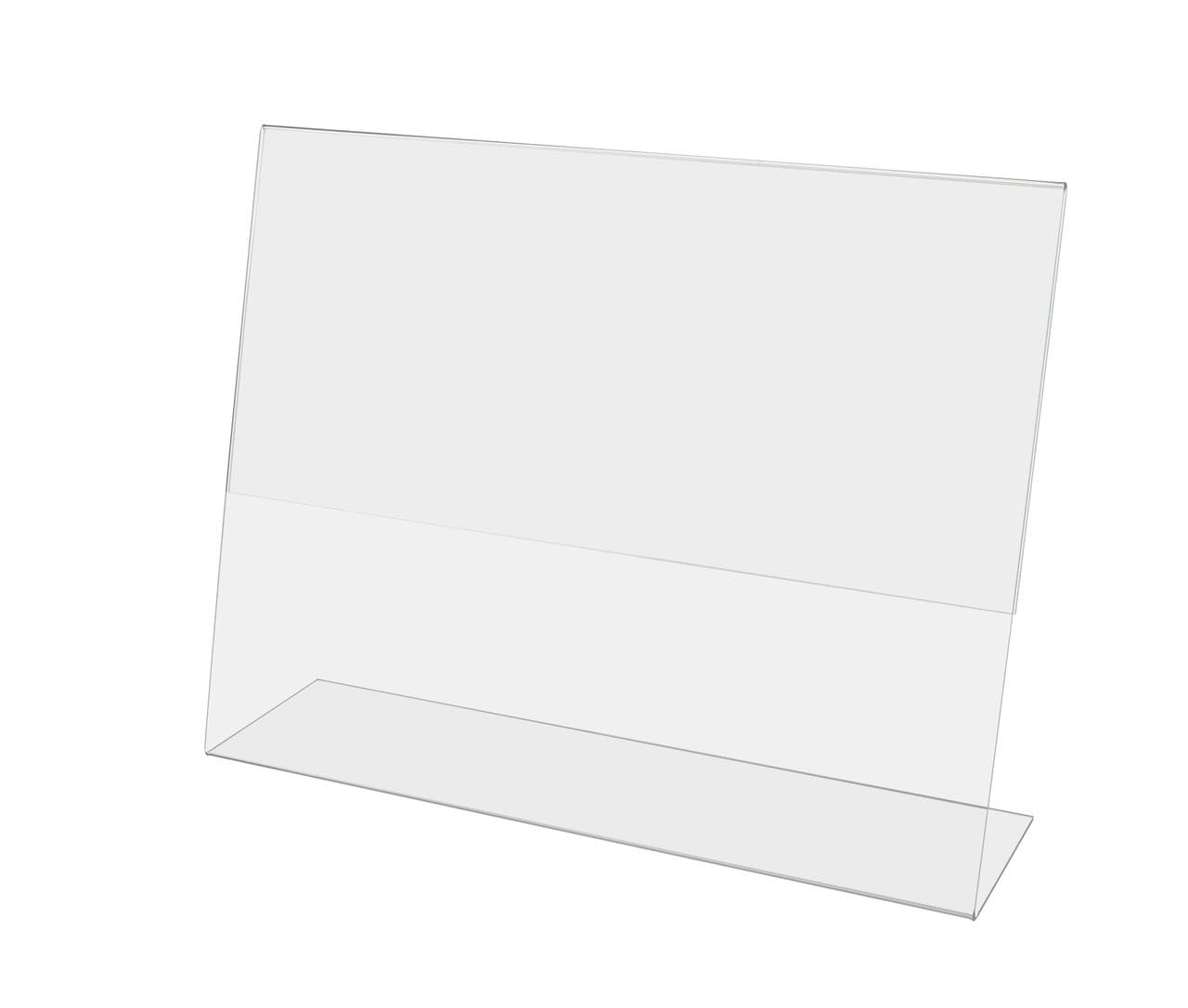 10"W x 8"H Sign Holder Ad Display Holder Stand Slant Back