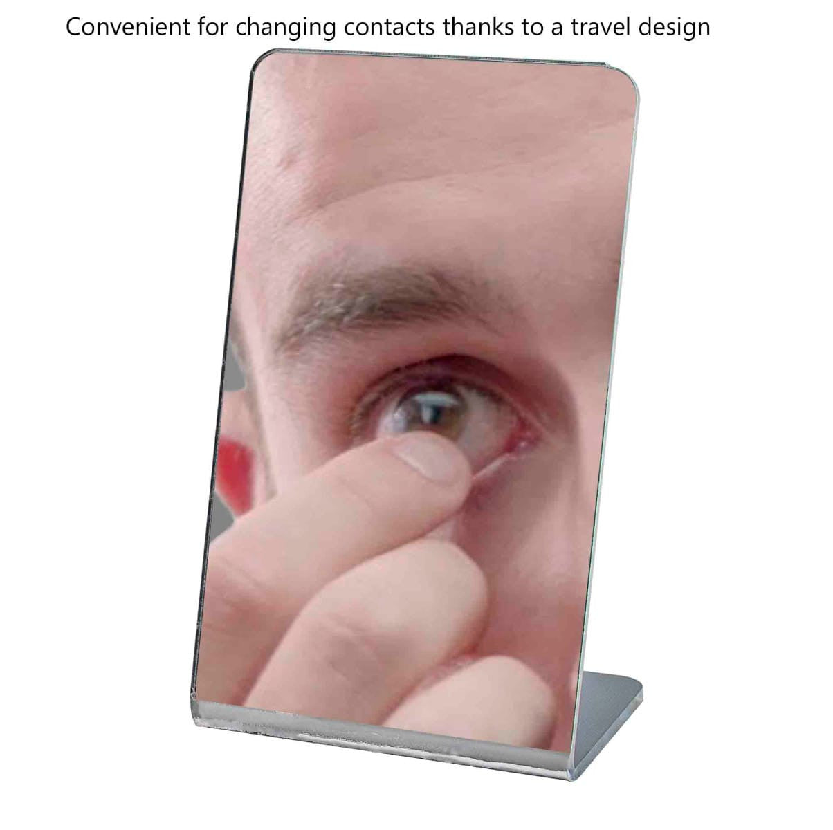 Three by Five Slant Back Mirror Countertop Acrylic Gym Vanity