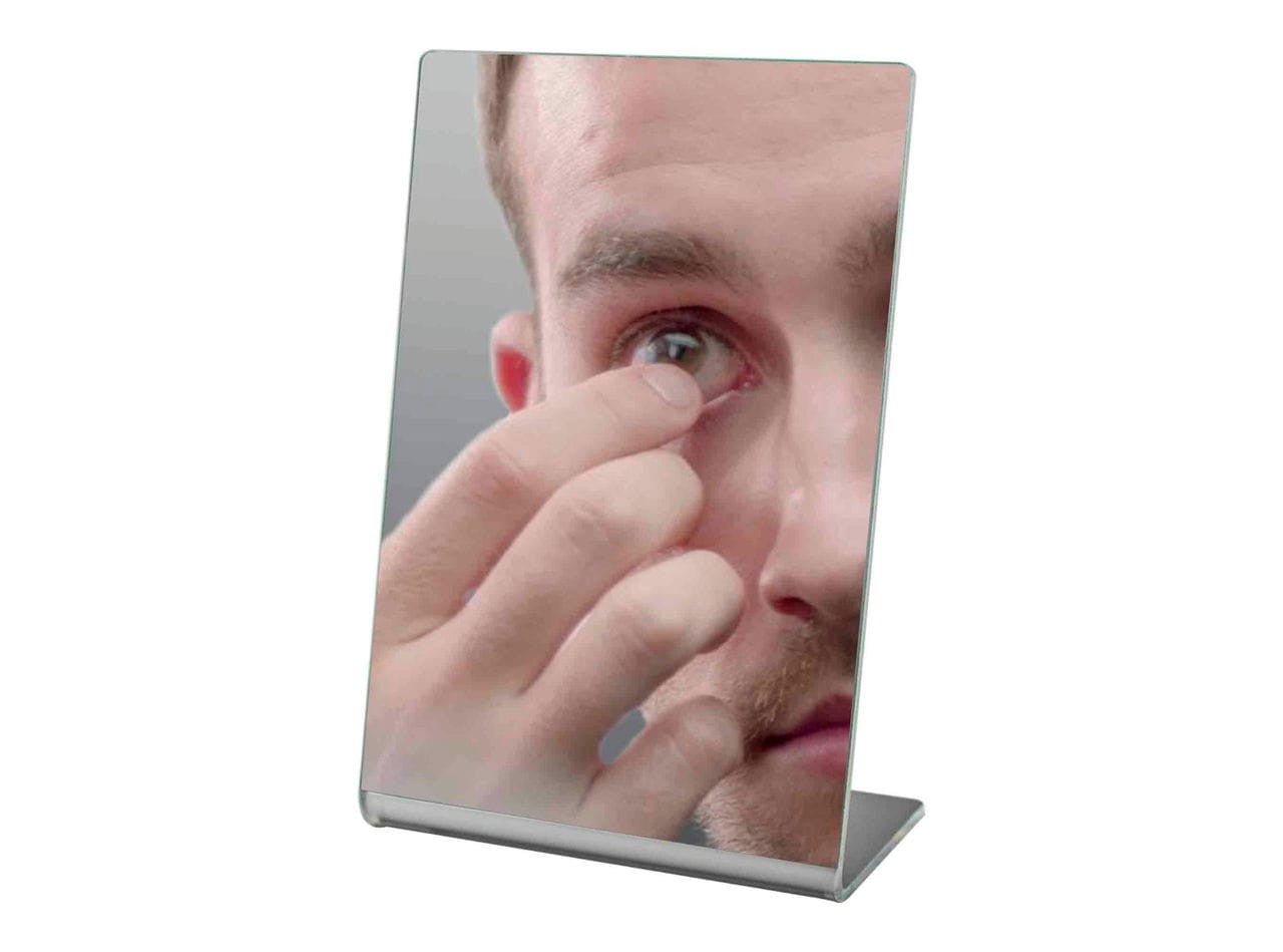 Four by Six Slant Back Mirror Tabletop Jewelry Showroom Retail