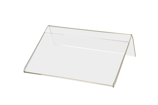Sign Holder Photo Frame Side Load Table Slant Back Clear Acrylic