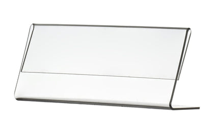 Six Inch Wide Name Plate Sign Holder Horizontal Side Load Display