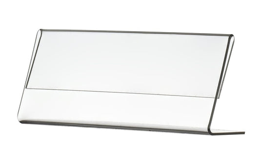 Six Inch Wide Name Plate Sign Holder Horizontal Side Load Display