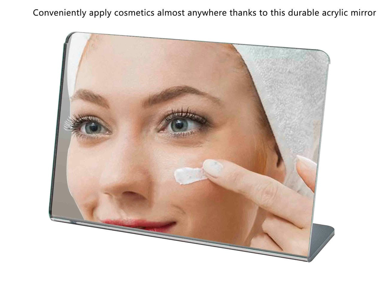 6" x 4" Acrylic Mirror Slant Back Freestanding Countertop Display