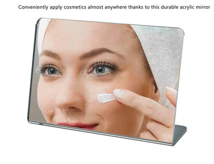 6" x 4" Acrylic Mirror Slant Back Freestanding Countertop Display