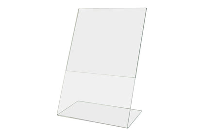 6"W x 9"H Sign Holder Menu Display Side Load Slant Back Holder