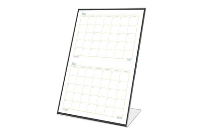 6"W x 9"H Sign Holder Menu Display Side Load Slant Back Holder