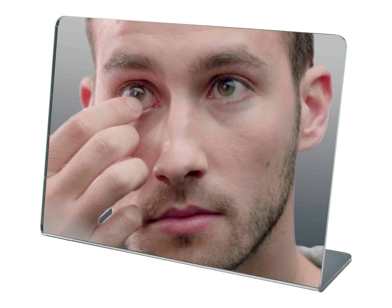 7" x 5" Acrylic Mirror Slant Back Freestanding Countertop Display