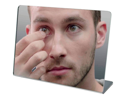 7" x 5" Acrylic Mirror Slant Back Freestanding Countertop Display