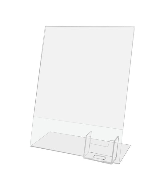 Letter Size Office Hours Sign Display with Appointment Card Slot