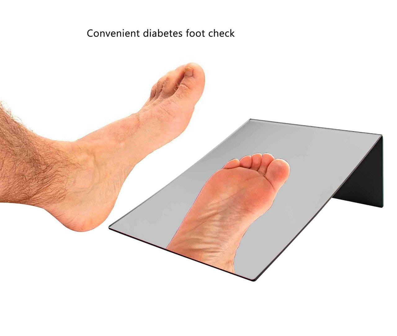 Nine by Twelve Slant Back Acrylic Mirror Gym Vanity Locker Tabletop Diabetes check