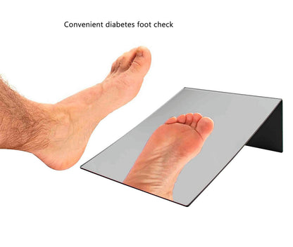 Nine by Twelve Slant Back Acrylic Mirror Gym Vanity Locker Tabletop Diabetes check