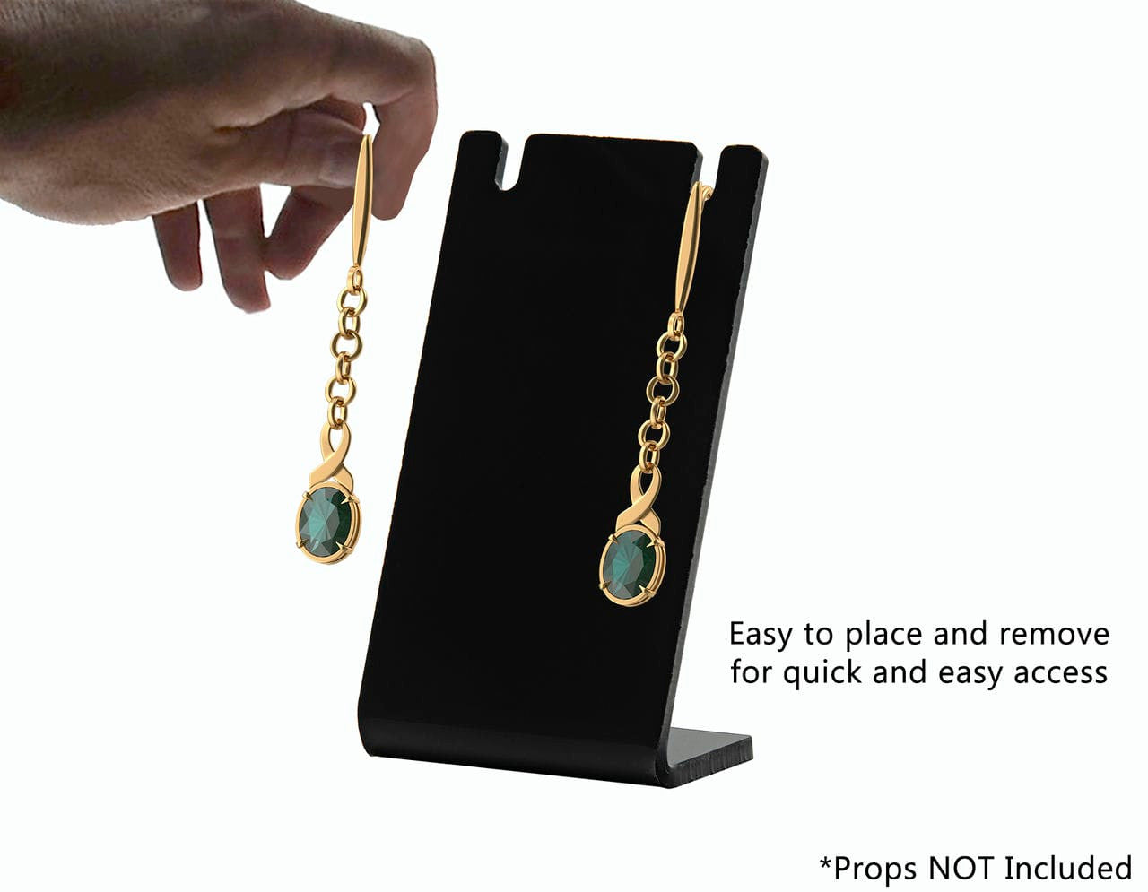 Black Earring Countertop Holder