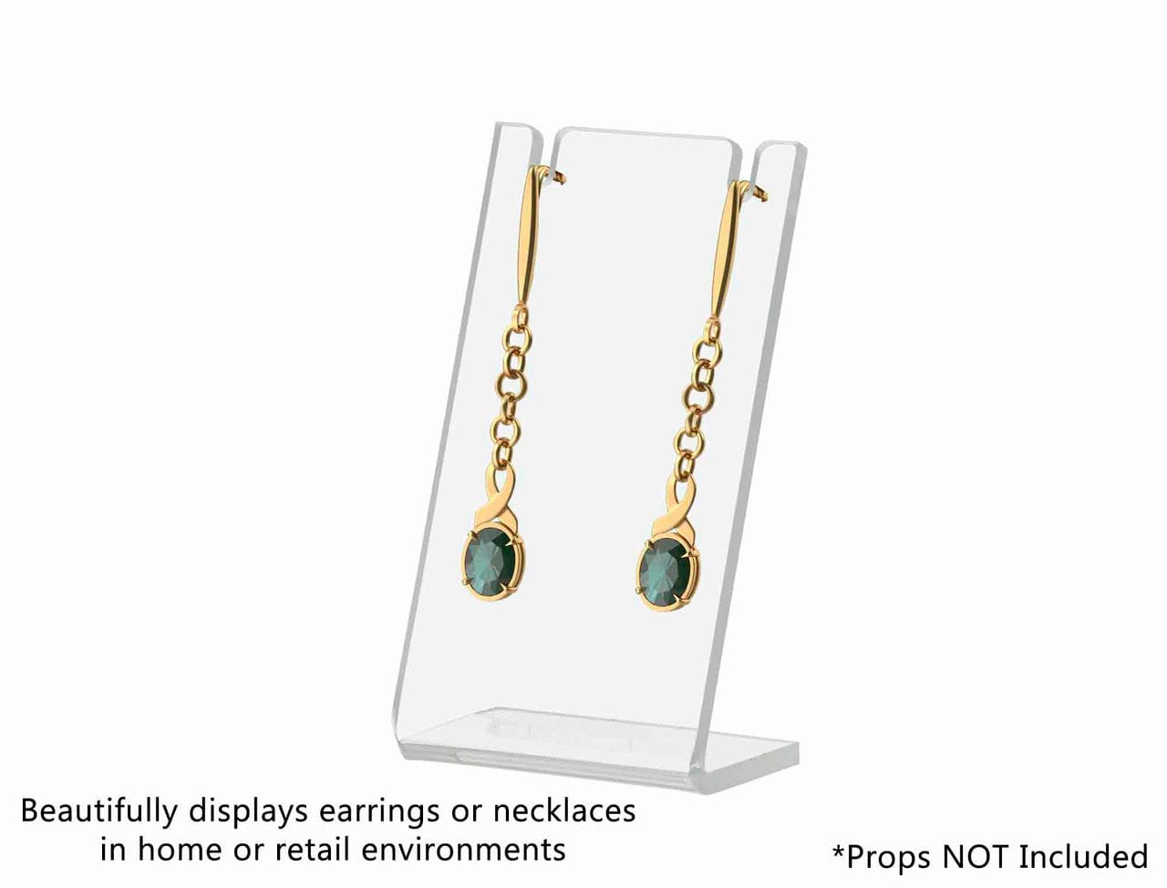 Three Inches High Earring Jewelry Countertop Acrylic Display Stand