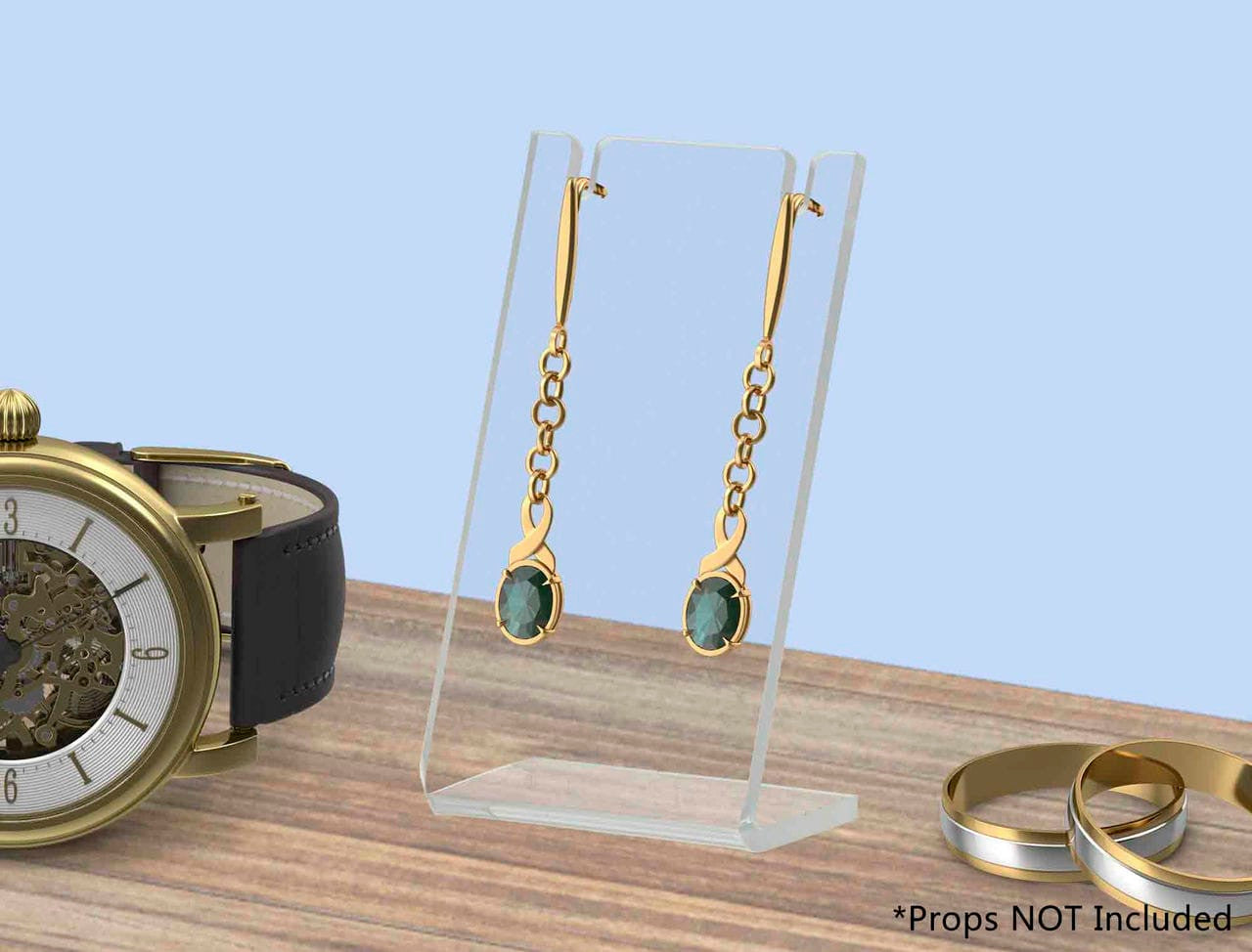 Three Inches High Earring Jewelry Countertop Acrylic Display Stand