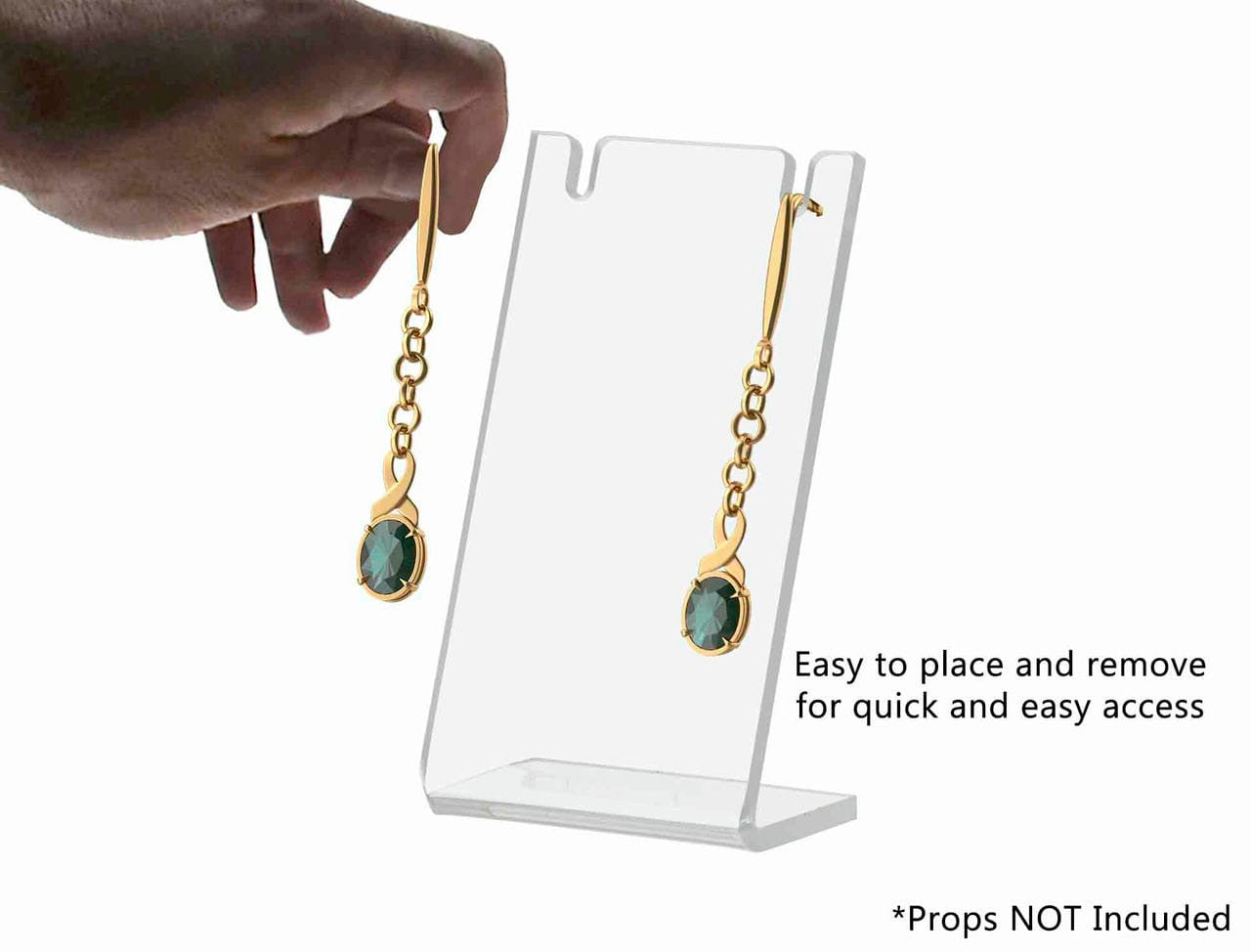 Three Inches High Earring Jewelry Countertop Acrylic Display Stand