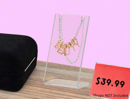 Three Inches High Earring Jewelry Countertop Acrylic Display Stand