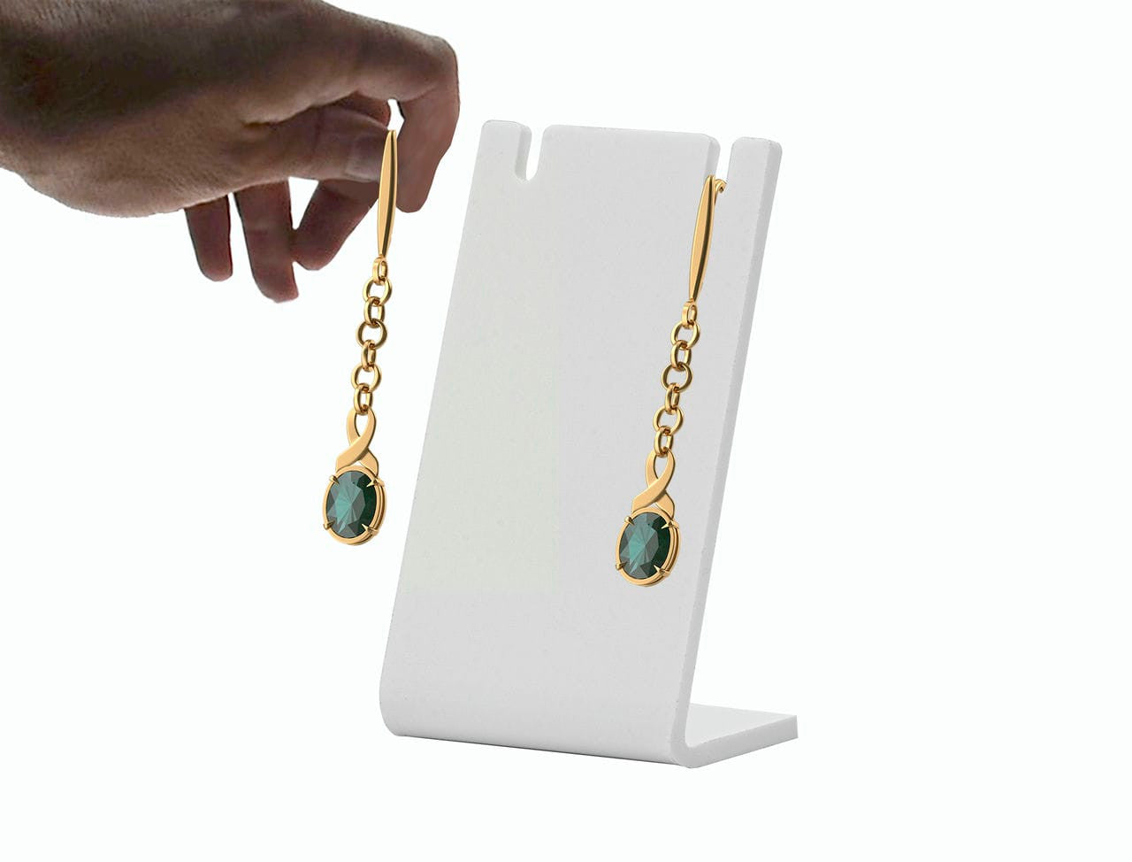 White Jewelry Holder