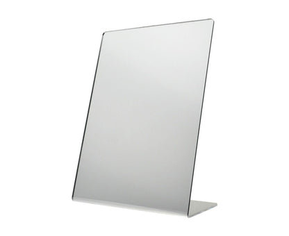 8.5" x 11" Acrylic Mirror Slant Back Freestanding Countertop Display