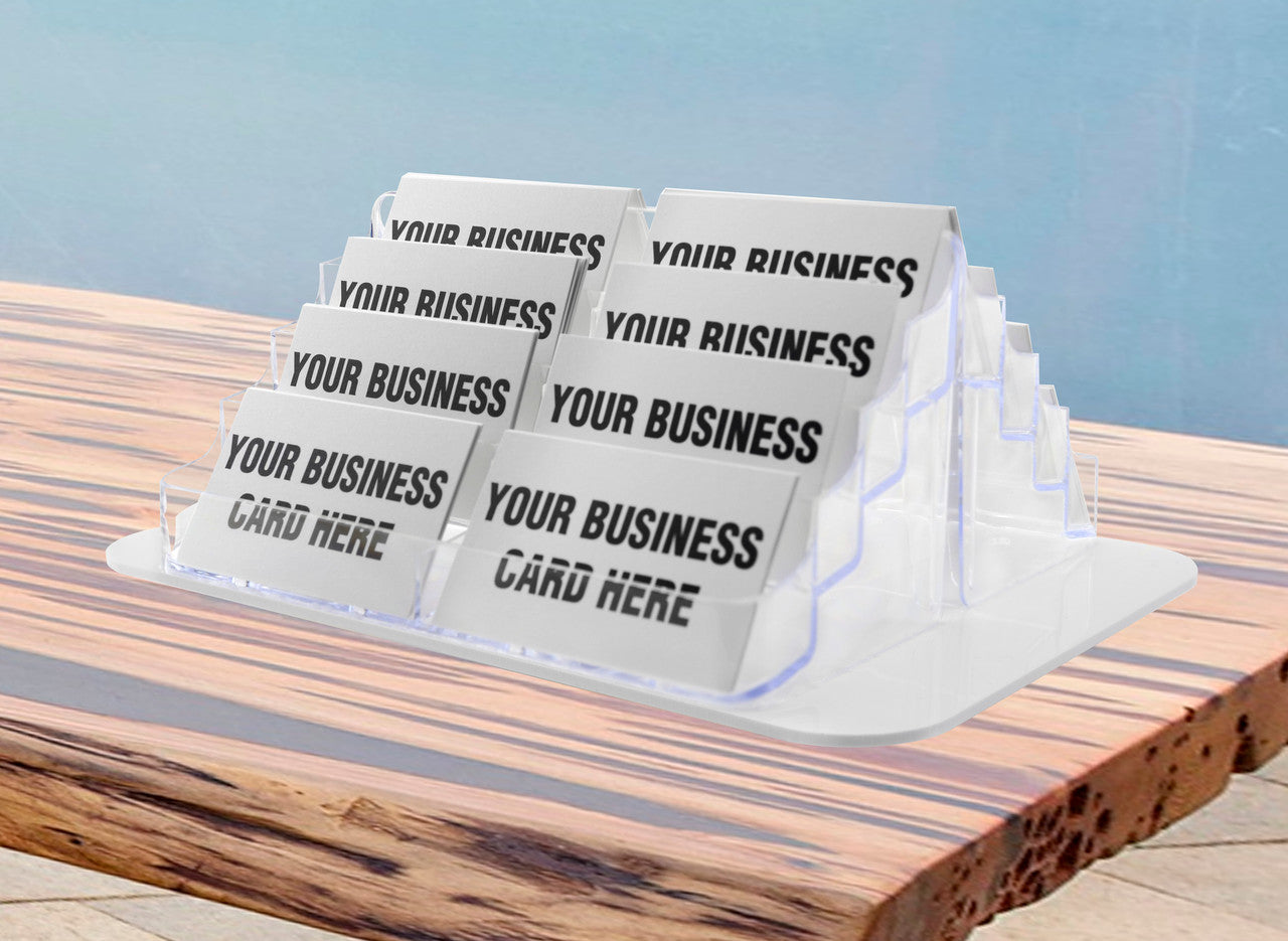 Spinning Business Card Holder 16 Pocket Counter Display