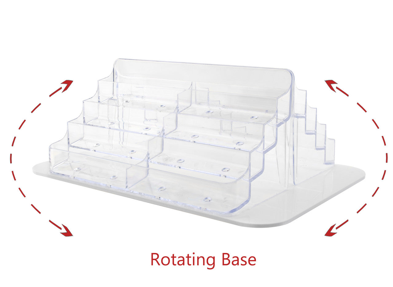 Spinning Business Card Holder 16 Pocket Counter Display